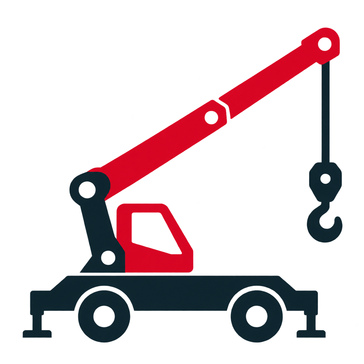 minimal lifting crane safety icon